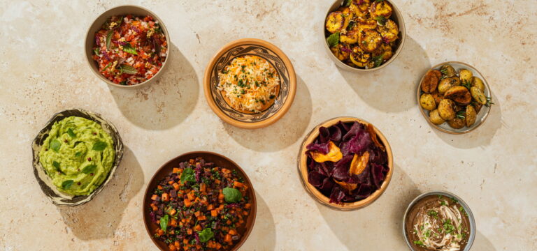 Sauces and accompaniments — pico de gallo and guacamole.. Costa rican grill tasting menu by rlt cuisine, playa potrero, guanacaste, costa rica.