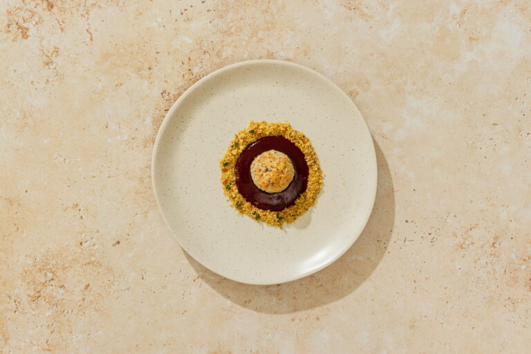 Seasonal dessert — cocadas. Caribbean soul tasting menu by rlt cuisine, playa potrero, guanacaste, costa rica.
