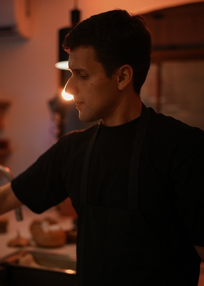 Sebastian sanchez, kitchen assistant at rlt cuisine, playa potrero, guanacaste, costa rica